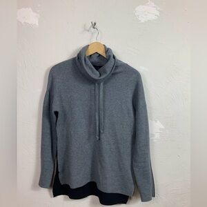 Rachel Zoe Turtleneck Sweater Gray Knit Pullover Size S